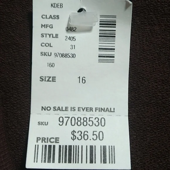 LAST DROP! NWT Limited Too Youth Sweater Sz.16 (X-55 CRATE) - Picture 4 of 10